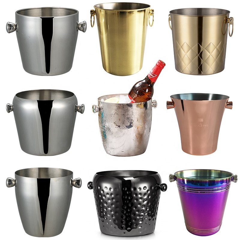 Home Bar Accessories Ice Buckets Stainless Steel Ice Bucket corona ice bucket for promotion