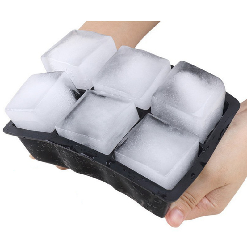 Wholesale Custom Bpa Free Durable Ice Mold Maker Easy Release Flexible Silicone Ice Cube Tray Custom Logo Designer Ice Maker