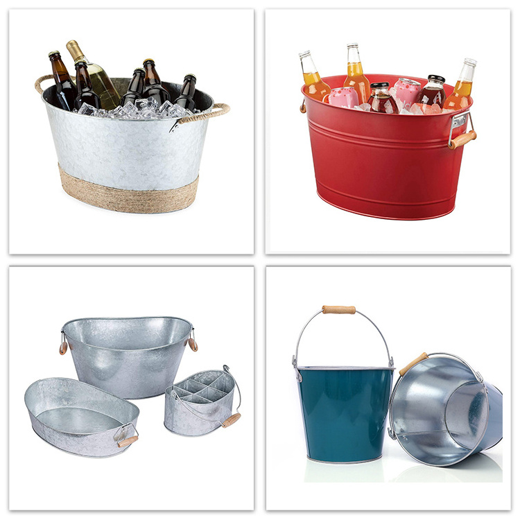 Custom High Quality wine ice bucket stainless steel ice bucket ice bucket white   for beer