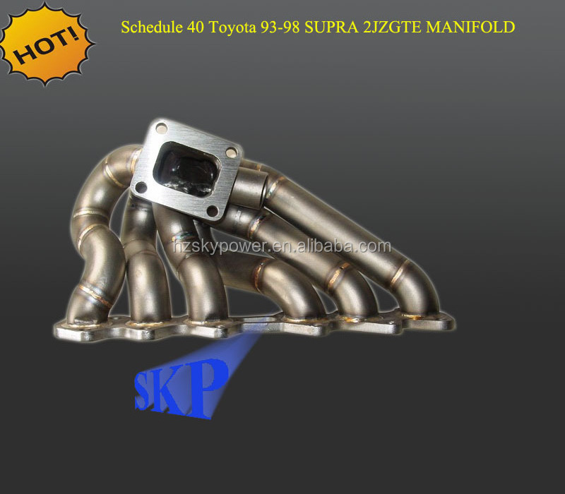 SCHEDUE 40 SS T4 TURBO MANIFOLD FOR TOYO*TA SUPRA JZA80 2JZ GTE 93-98 (Fits: To*yota Supra)