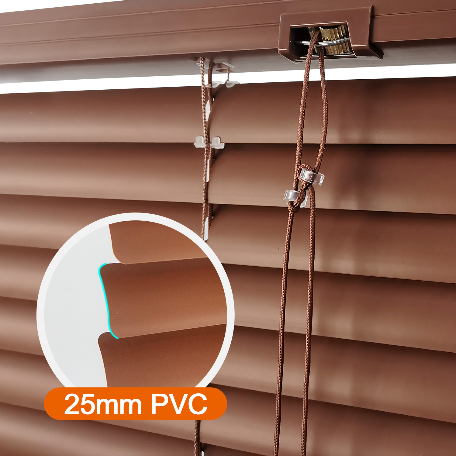 High quality 25mm pleated blinds PVC venetian blinds window cordless venetian blinds