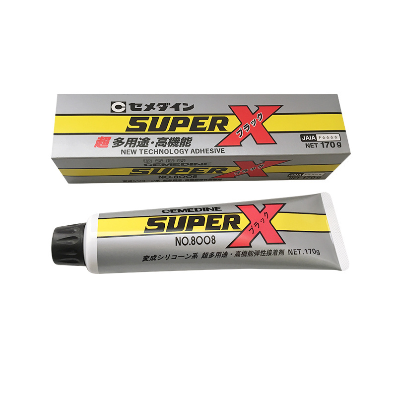 cemedine super x no8008 Black white transparent Glue Sealant Adhesive Silicone Adhesive For Metal