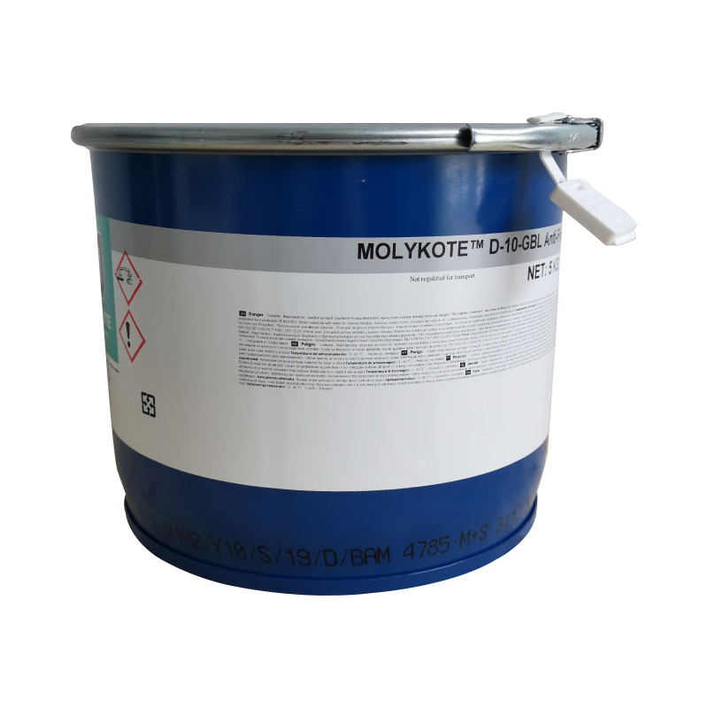 Molykote D-10-gbl Graphite Antifriction Coating Grease For Piston, Gray Black 5kg/can