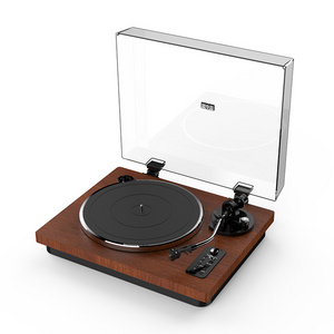 LP Vinyl Antique Audio Phonograph With Extra Speaker Home Decor Wooden Vintage Retro Turntable Record player