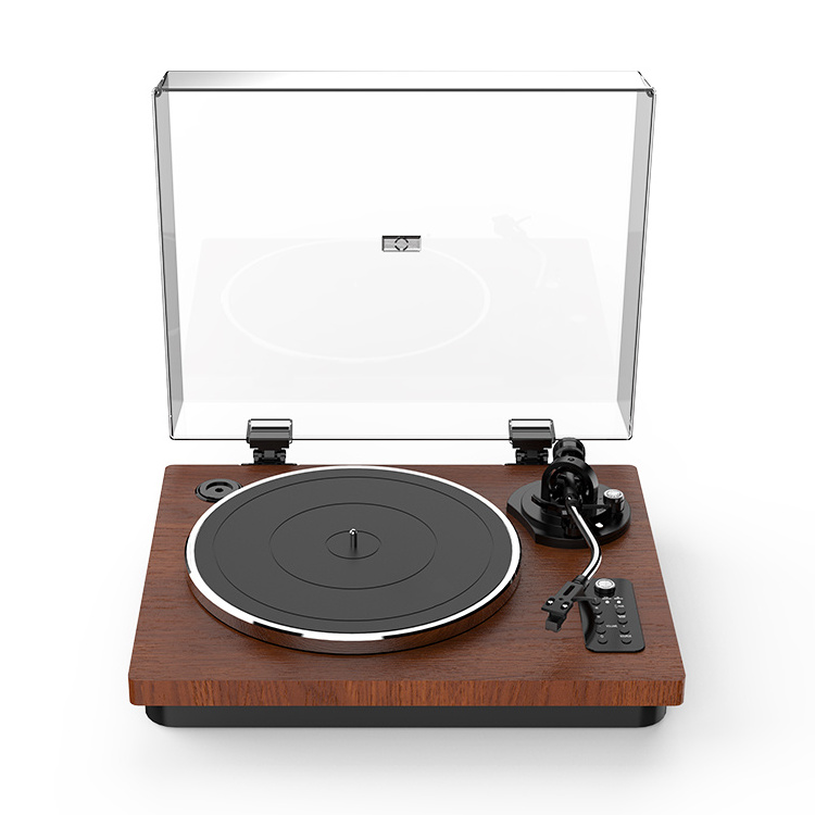 High Sound Quality Wooden Desktop Integrated Home Audio Vinyl Record Built-in Stereo Gramophone Turntable player