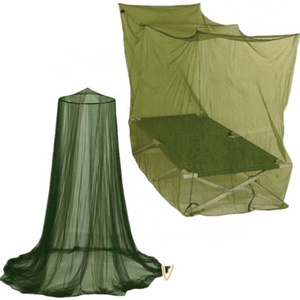 Olive green mosquito nets  rectangular bed canopy single bed size outdoor net Conical mosquito netting