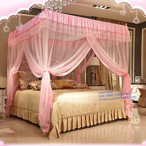 high quality bed canopy princess lace mosquito nets with Stainless steel bracket