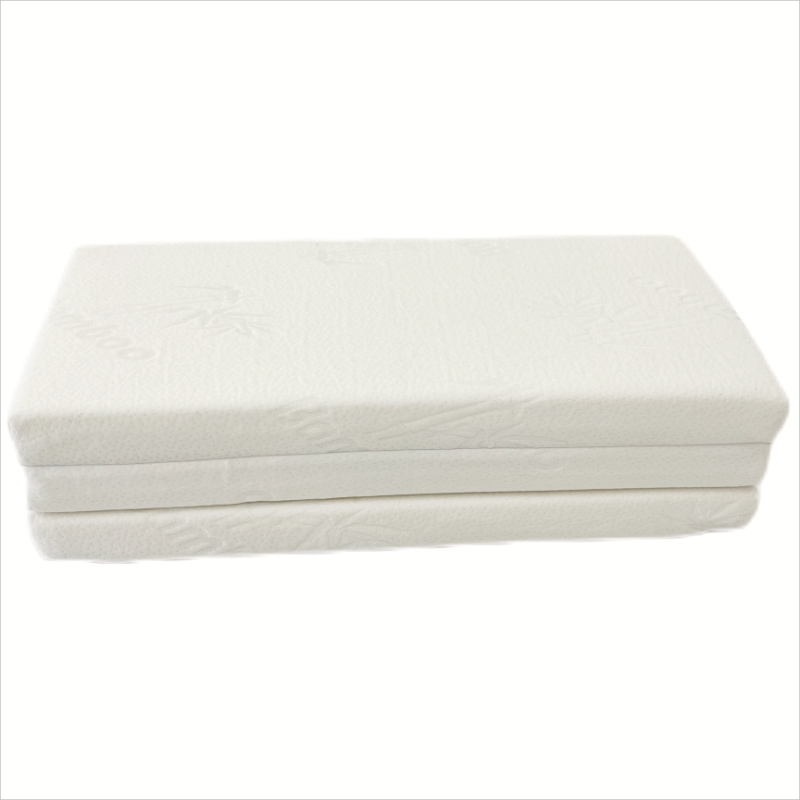 Triple Folding Mattress Topper, Memory Foam Triple-fold Mattress with Ultra Soft Bamboo Waterproof Washable Cover