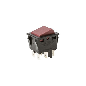 K8 resettable thermal safety SPDT/DPDT rocker switch