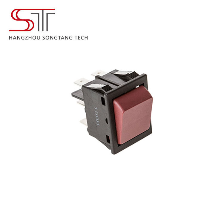 K8 resettable thermal safety SPDT/DPDT rocker switch