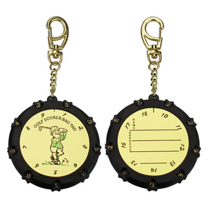 Golf Score Counter 18 Holes Golf Stroke Shot Putt Score Counter Tally Keeper with Key Chain Drop Ship