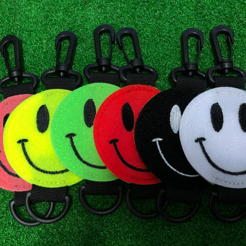 Golf Polyester W Carabiner Hook Magic Tape Golf Gloves Magic Belt Clip Holder Velcro-Strap Golf Hang Gloves Magic Tape