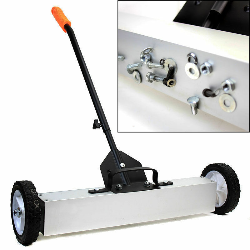 Super Strong Magnetic Floor Sweeper with Wheels to Pick Up Nails Stray Ferrous Objects