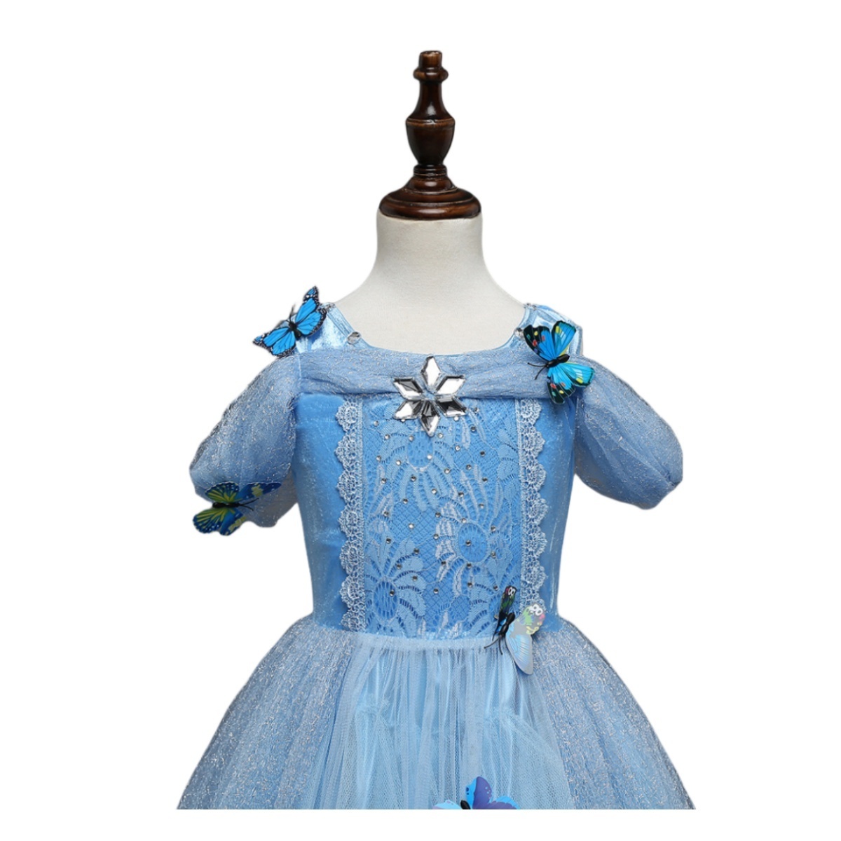 Factory Custom Kids Costumes Beautiful Butterfly Fairy Party Dresses Princess Elsa Dress For Girls