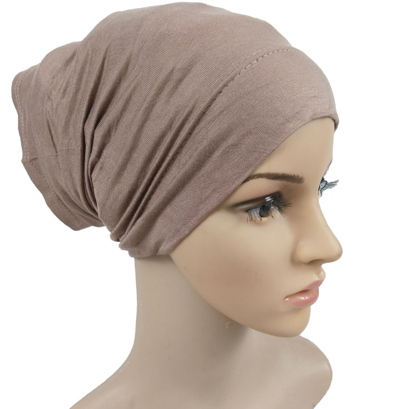 HZO-18065 Bamboo Neck Gaiter Scarf Tube Cap Sports Headband Hijab Under Cap