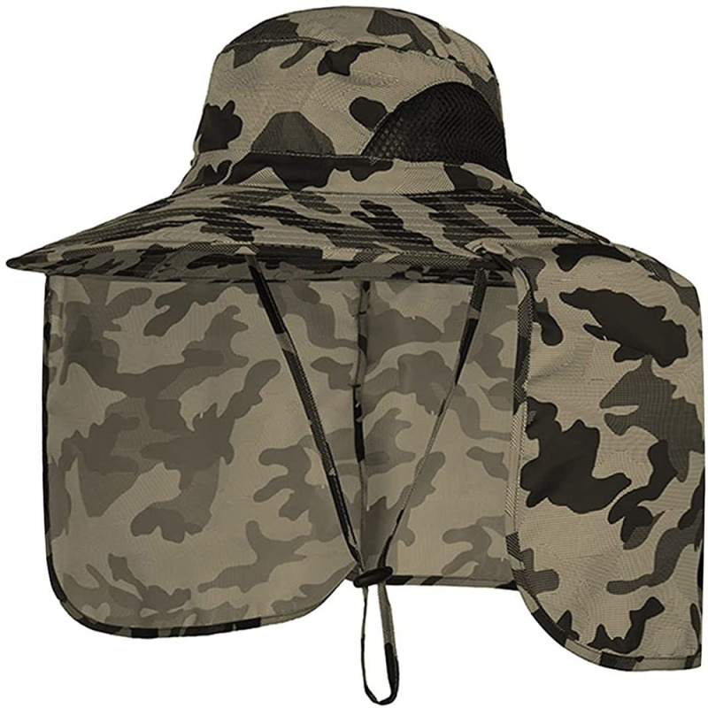 HZM-50161 Boonie Fishermen Hat Bucket Men Safari Hats Summer Bucket Hat With String Cap