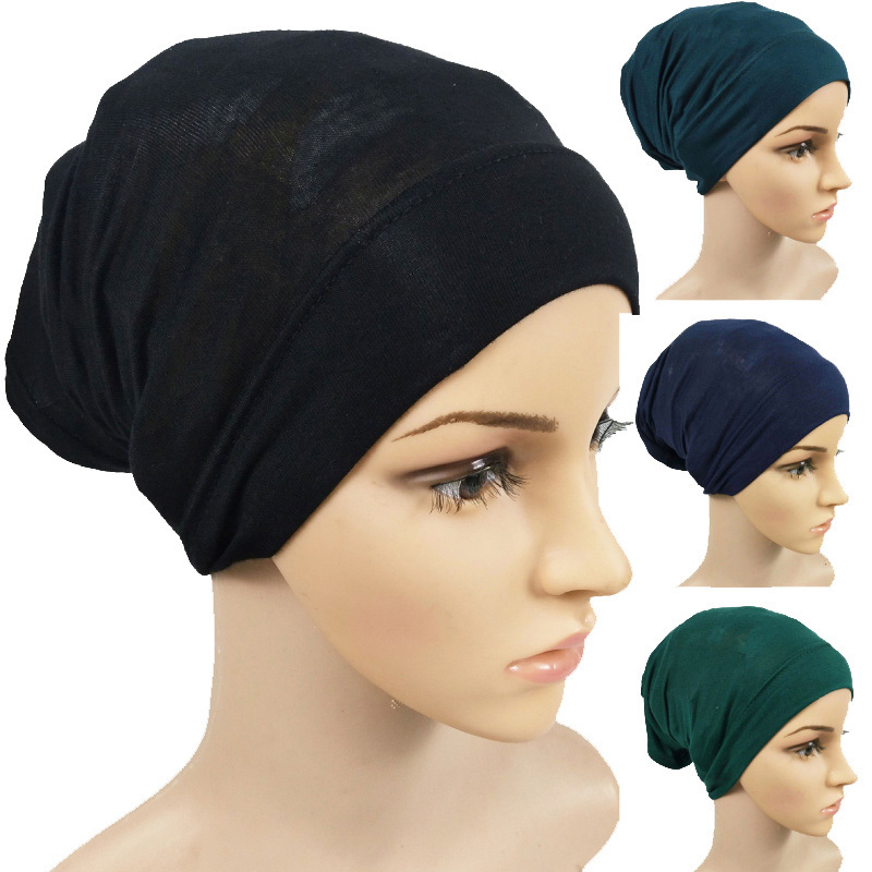 HZO-18065 Bamboo Neck Gaiter Scarf Tube Cap Sports Headband Hijab Under Cap