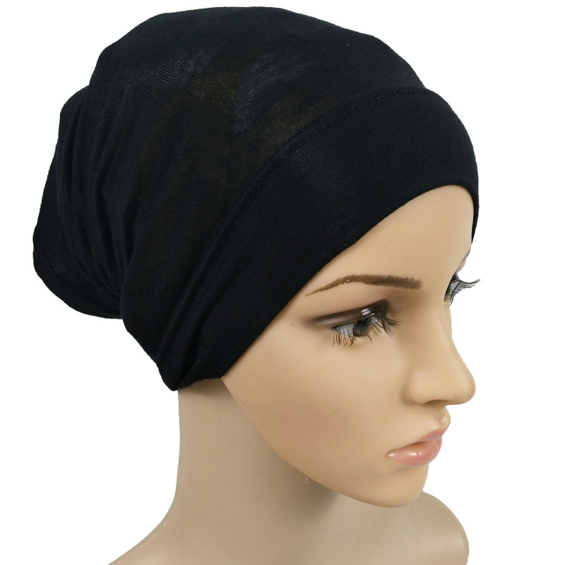 HZO-18065 Bamboo Neck Gaiter Scarf Tube Cap Sports Headband Hijab Under Cap