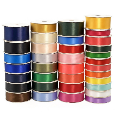 Customized Gift Ribbon Satin 1 1/2 Satin Ribbon Roll 4cm 100 Yards For Wedding Party Decoration