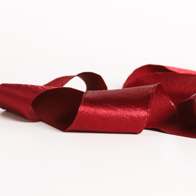 Sunjoy Satin Ribbon Deluxe Shining 100% Polyester Deluxe Single Face ribbon Grosgrain  for Christmas Gift Ribbon Cintas