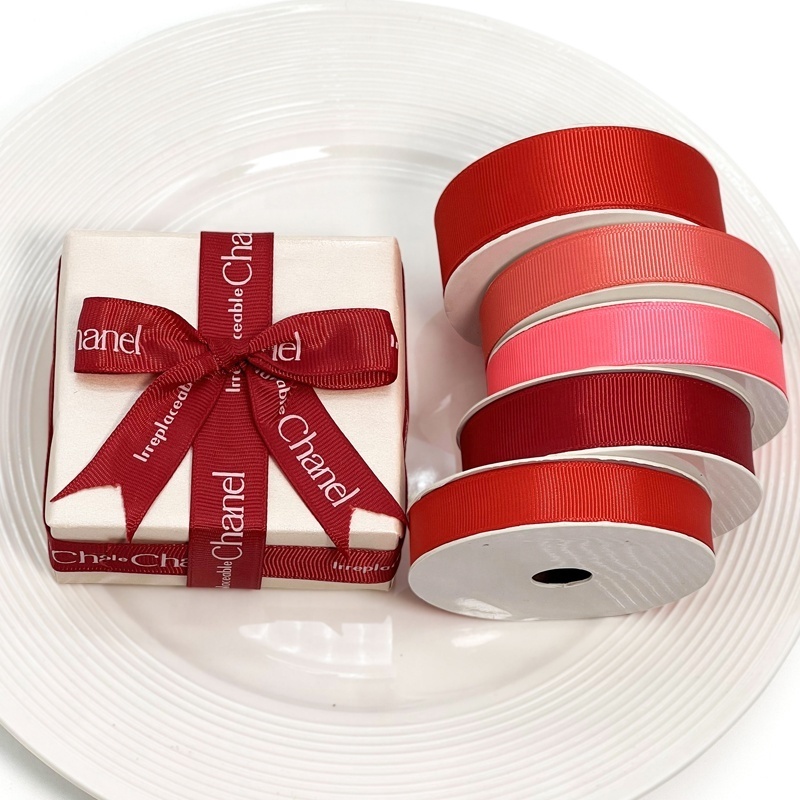 Christmas 1.5 inch Gift Cintas Grosgrain Ribbon 25mm For Wedding Party Decoration Gift Wrap