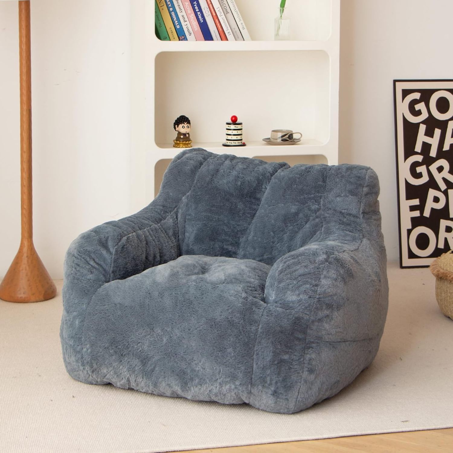 Living room sofas sponge compressed foam bean bag chairs giant beanbag home furniture sofa bed cover