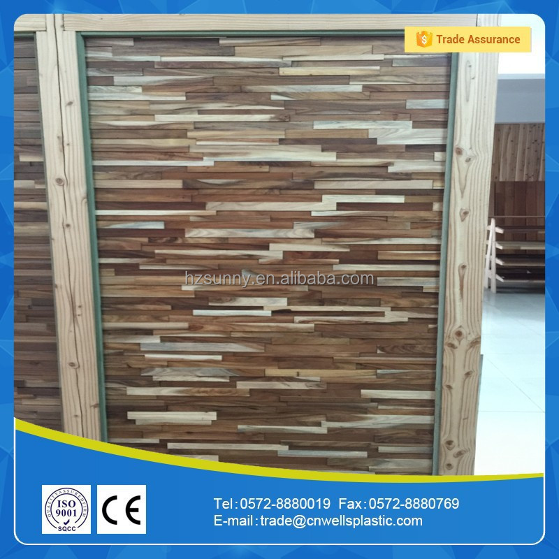 cheap 3D Decorative Solid Wood Wall Panel Sheet for interior decoration