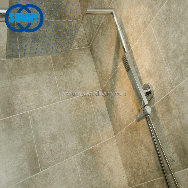 High quality Grey Tile Effect Bathroom PVC Wall Panels Shower Wet Wall Cladding for interior ceiling and wall