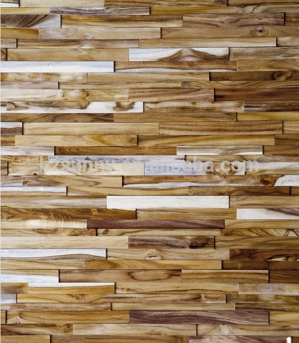 cheap 3D Decorative Solid Wood Wall Panel Sheet for interior decoration