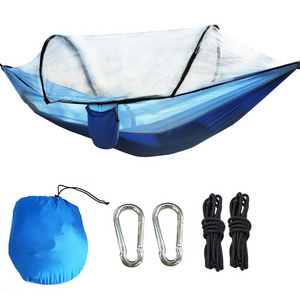 Popular Items Hanging Super Light Family Camping 210t Nylon 250kg Load Capacity Jungle Hammock With Bug Nets