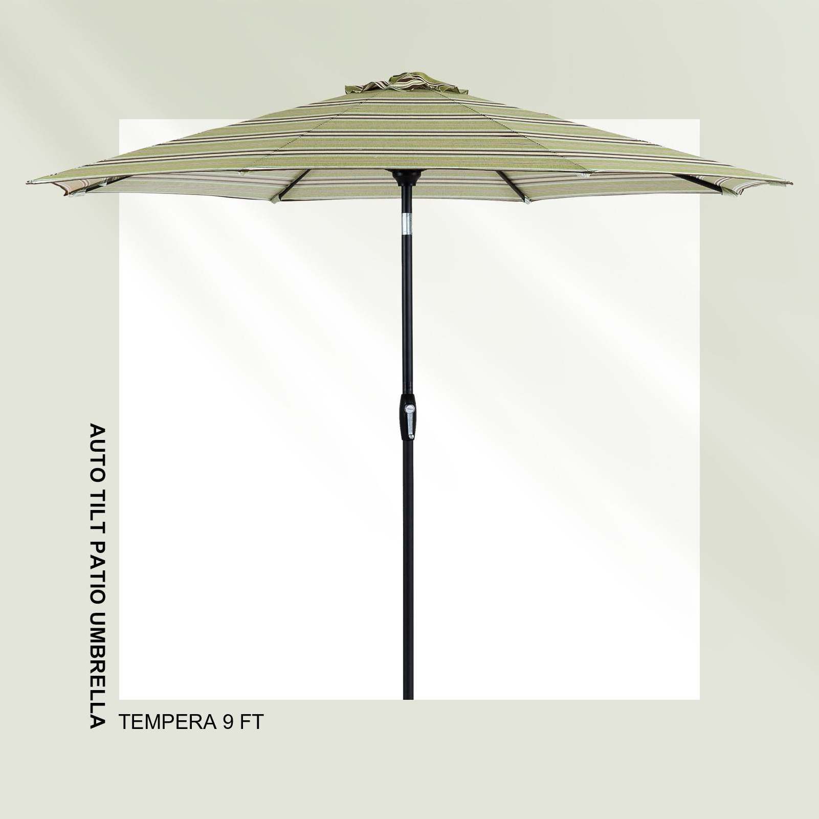 OEM Restaurant 10Ft Auto Tilt Big Size Shade Cantilever Outdoor Patio Umbrella Dual Blue