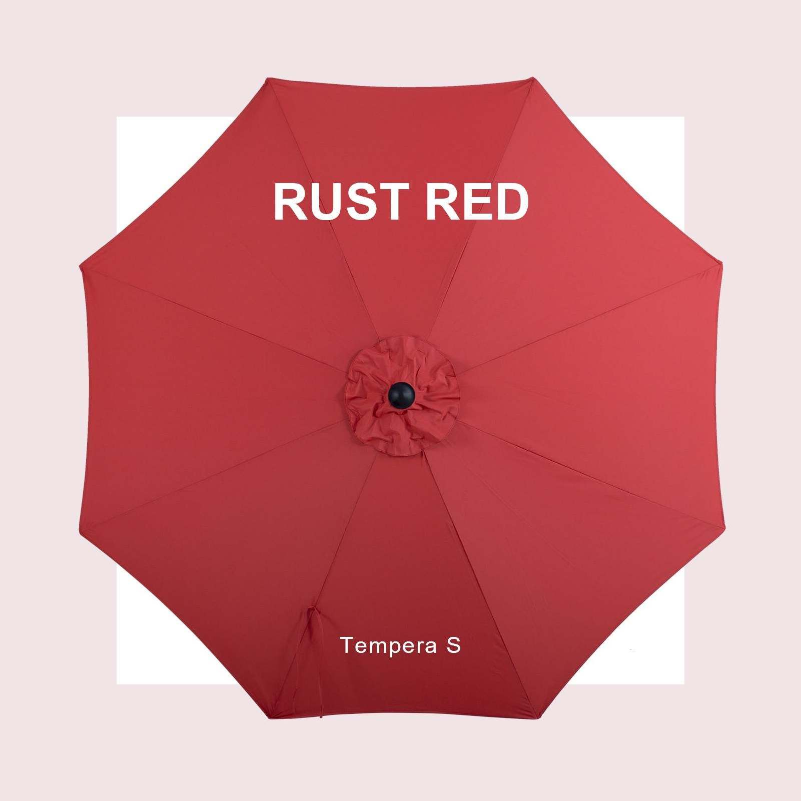 Custom logo Restaurant 10Ft Auto Tilt Big Size Shade Cantilever Outdoor Patio Umbrella Red