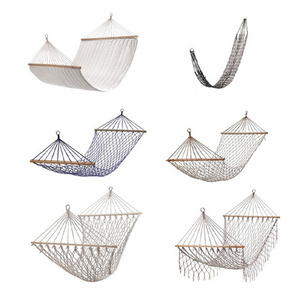 Modern Design Indoor/Outdoor Hanging Cotton Canvas Hammock Chair Garden Porch Swing for Outdoor Furniture Use