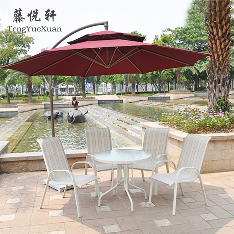 Outdoor parasol courtyard balcony side umbrella beach swimming pool casual terrace sunscreen solar umbrella