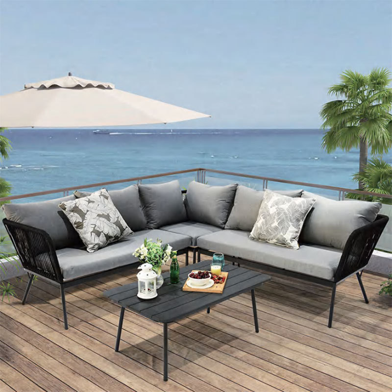 Garden Aluminum Furniture Home Modern Outdoor Chair Patio Sofa Sectional with Table