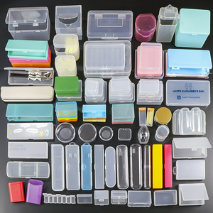 SUNSHING Plastic Mini Plastic Containers With Lids Small Items Empty Case Mini Sewing Box Stationery Organizer Container