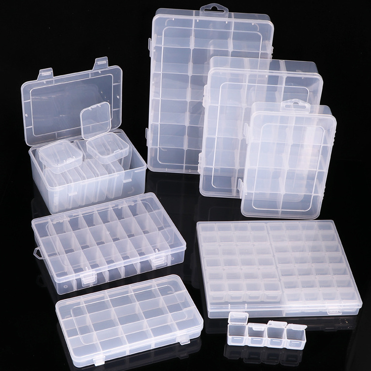 SUNSHING Plastic Mini Plastic Containers With Lids Small Items Empty Case Mini Sewing Box Stationery Organizer Container