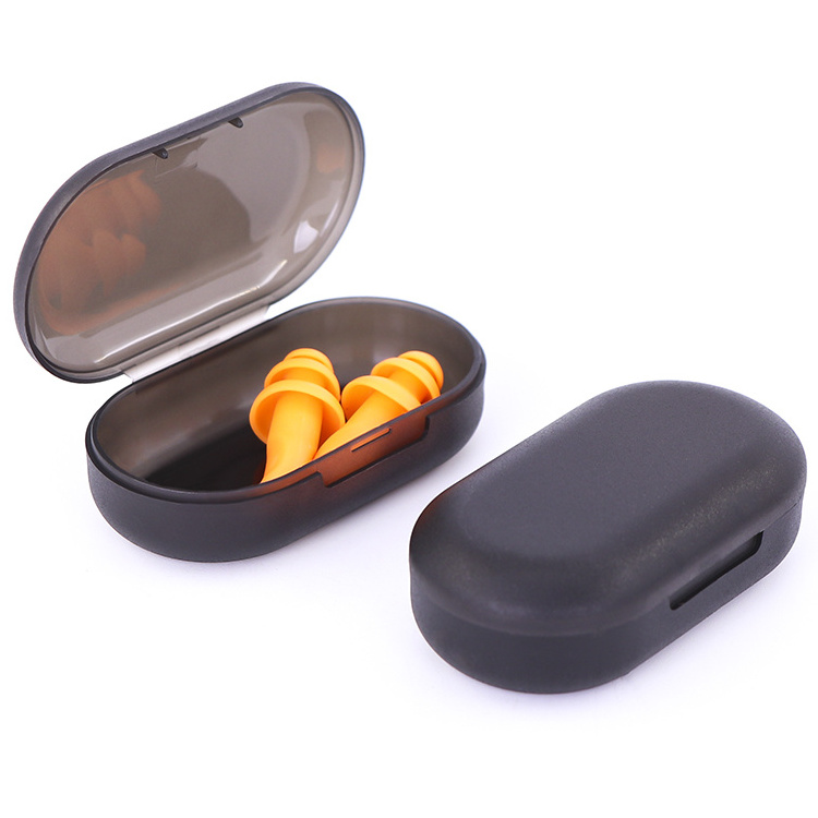 SUNSHING Plastic Hearing Protection Earbud Case Foam Earplugs Case Earbud Plug Organizer Waterproof Headphone Box Earphone Case