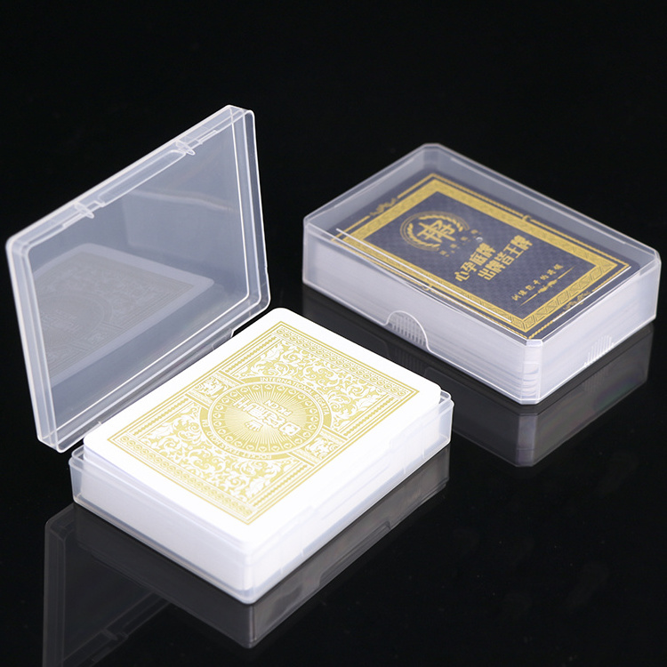 SUNSHING Plastic Double Deck Poker Case Paying Cards Paper Box Container Cards Bicycle Deck Box Acrylic Case Game Booster Box