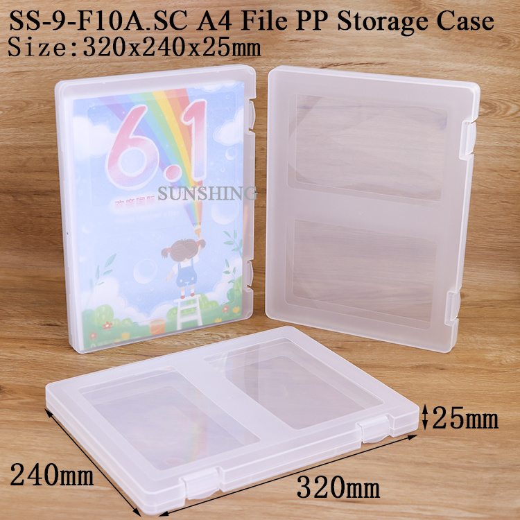 School Office Supplies Presentation Folders Portable Document Case Filling Products A4 File Folder PP Plastic File Folder Case