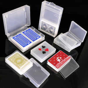 SUNSHING Plastic Double Deck Poker Case Paying Cards Paper Box Container Cards Bicycle Deck Box Acrylic Case Game Booster Box