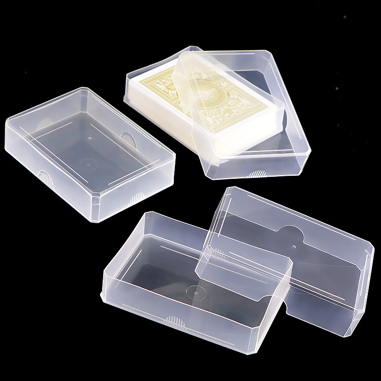 SUNSHING Plastic Double Deck Poker Case Paying Cards Paper Box Container Cards Bicycle Deck Box Acrylic Case Game Booster Box