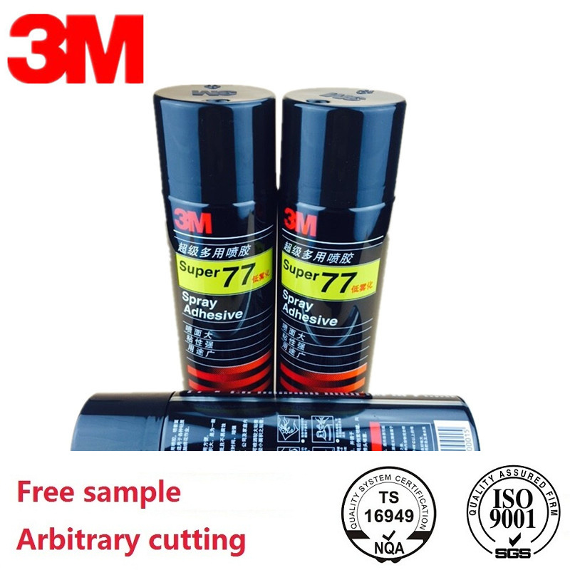 3M super 77 spray adhesive for paper, foil, cloth and cotton foam  305g/bottle 467g/bottle