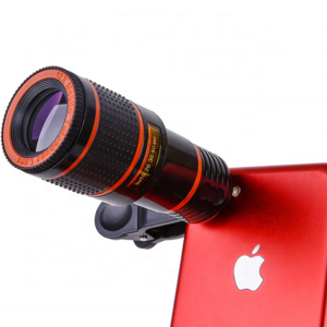 Mobile Phone Lens Kit 12X Smartphone Optical Telescope Lens Kit Universal Clip Optical Zoom Lens for iPhone Samsung Huawei