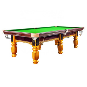 Factory Competitive price 8ball billiard table with pool cues