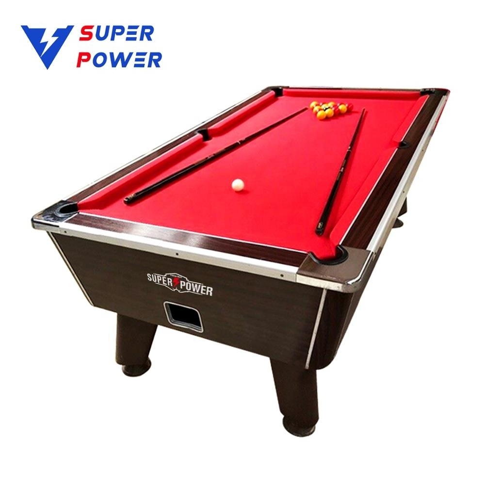 CL classical pool table coin operated air hockey table with solid wood slate on hot sale