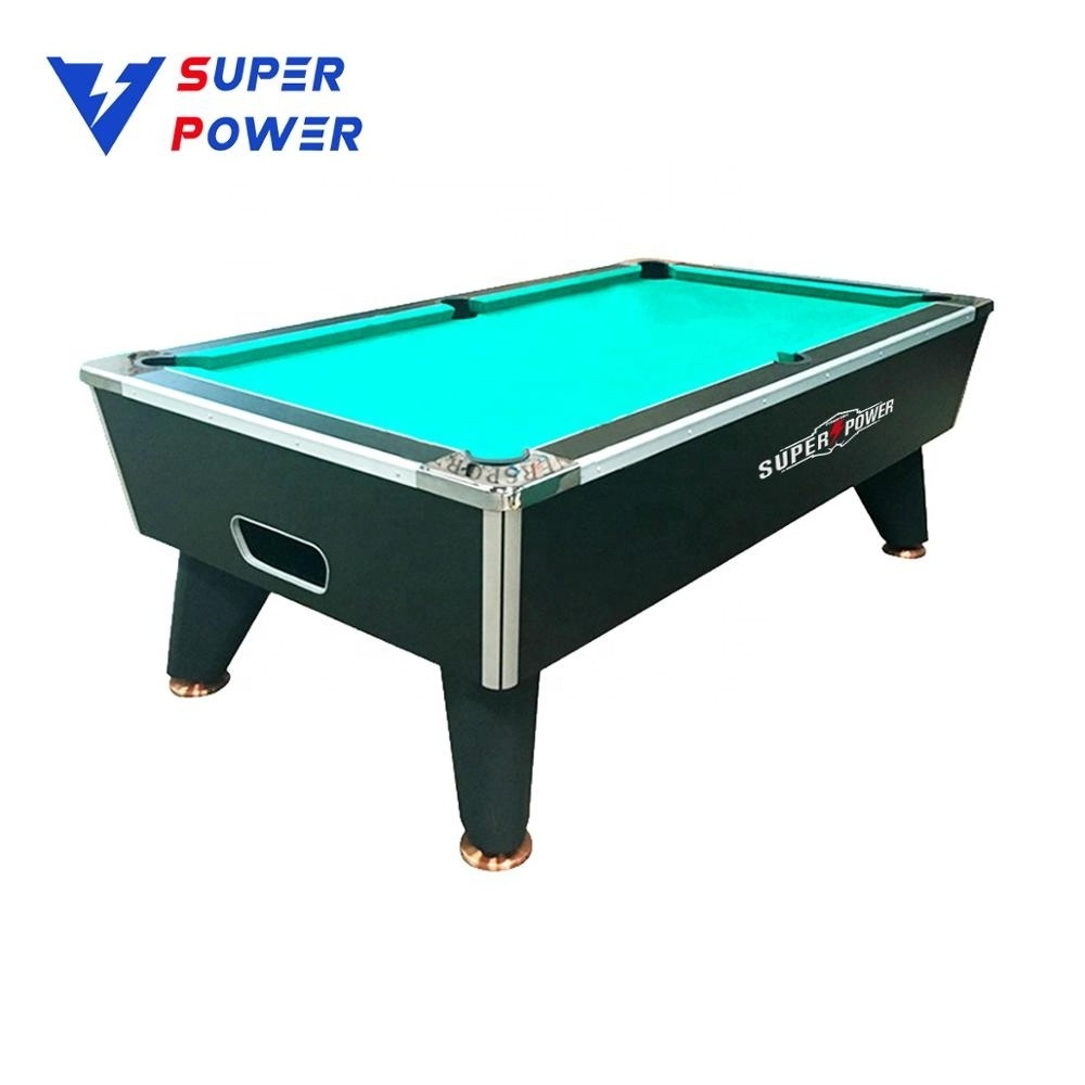 CL classical pool table coin operated air hockey table with solid wood slate on hot sale