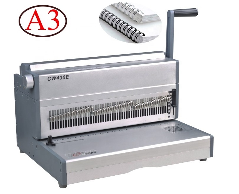 double wire binder A3 calendar binding machine punching wire binding machine