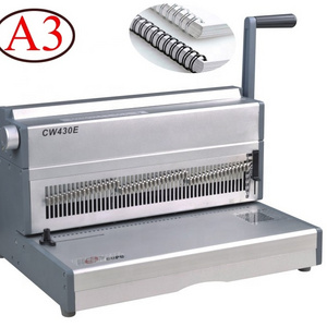 double wire binder A3 calendar binding machine punching wire binding machine