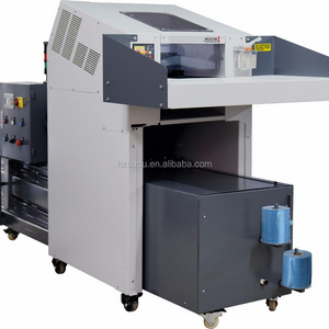 Industrial paper shredder CD Shredder and meta shredder with baler combination